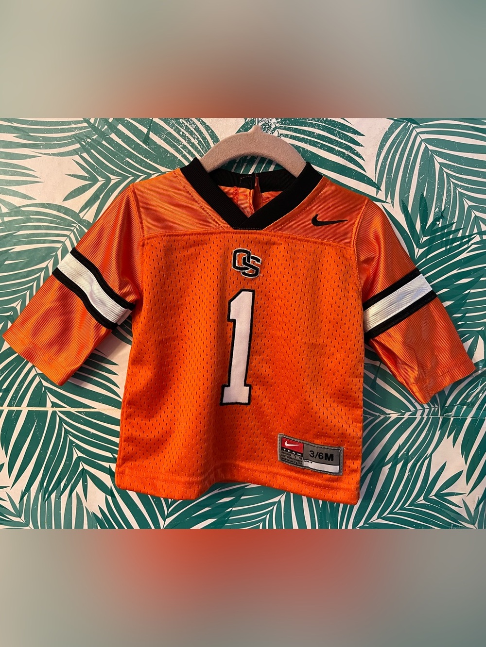 Nike Orange Oregon State Beavers infant football jersey number 1 sz 3/6 M